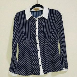 Button down business formal blouse
